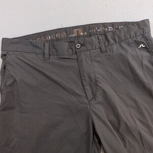 J. Lindeberg Golf Pants Mens 34x34 Micro Check Regular Fit Performance